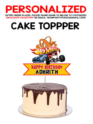 Hotwheels - Cake Topper Combo