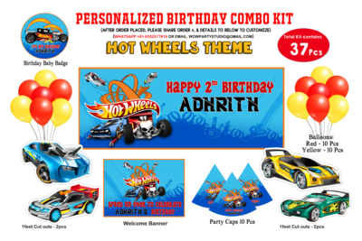 Hotwheels Theme - Combo Kit 37Pcs