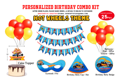 Hotwheels Theme - Combo Kit 25Pcs