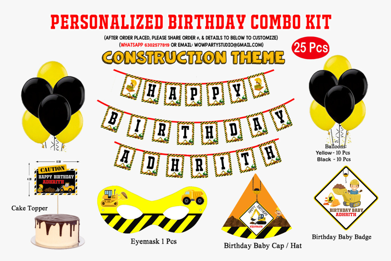 Construction Theme - Combo Kit 25Pcs