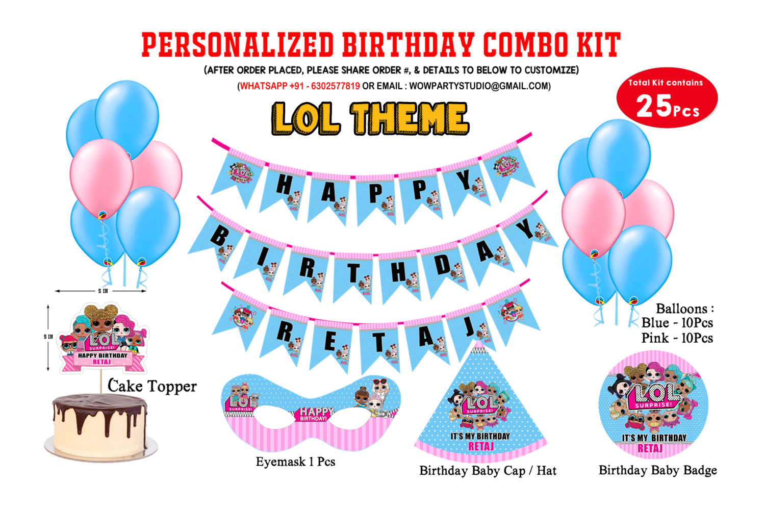 L O L Theme - Combo Kit 25Pcs