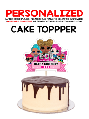 L O L - Cake Topper Combo