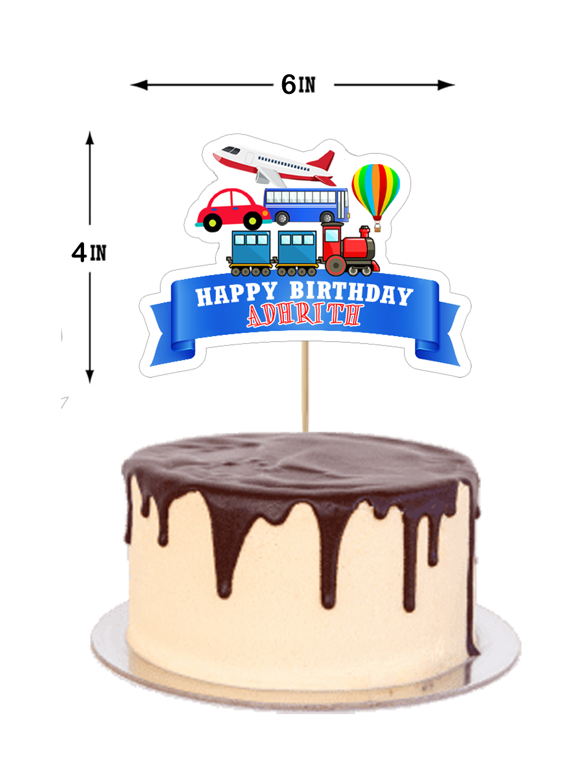 Transport - Cake Topper 5pcs Set