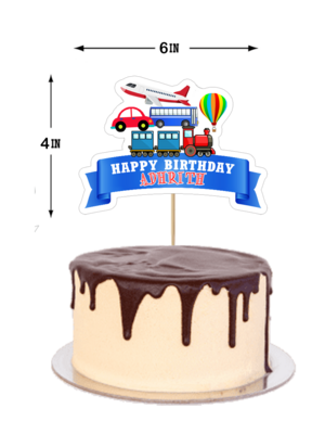 Transport - Cake Topper 5pcs Set