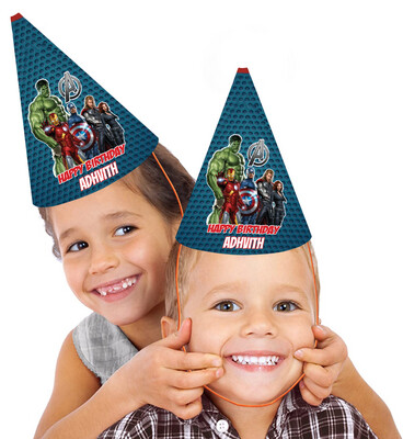 Avenger Heros Party Caps / Hats (10 Pcs)