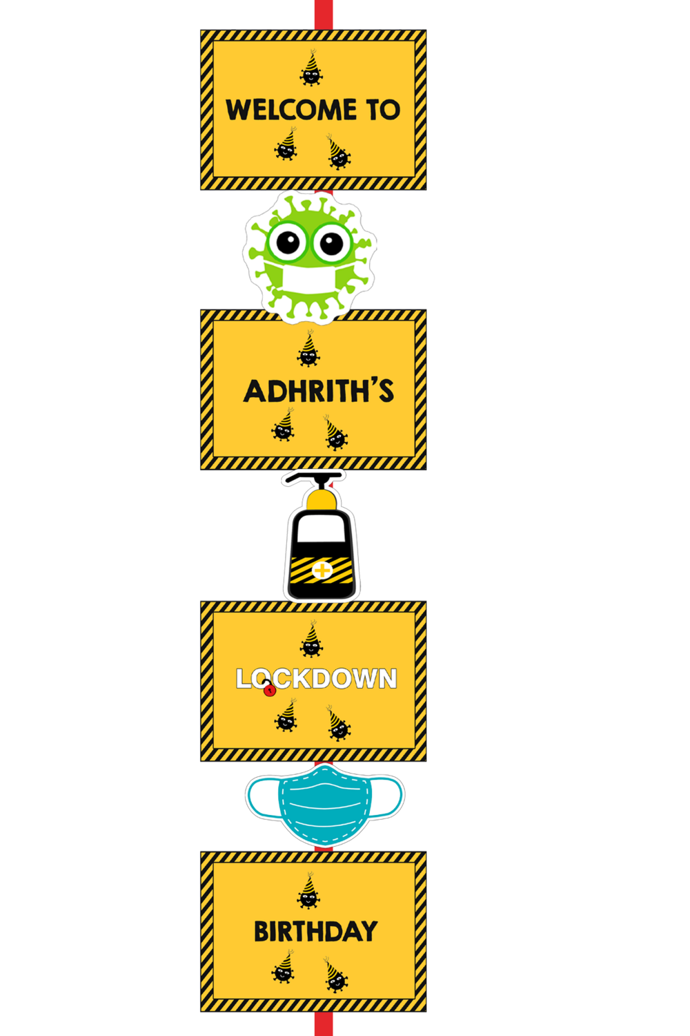 Quarantine  - Door / Welcome Banner (5ft)