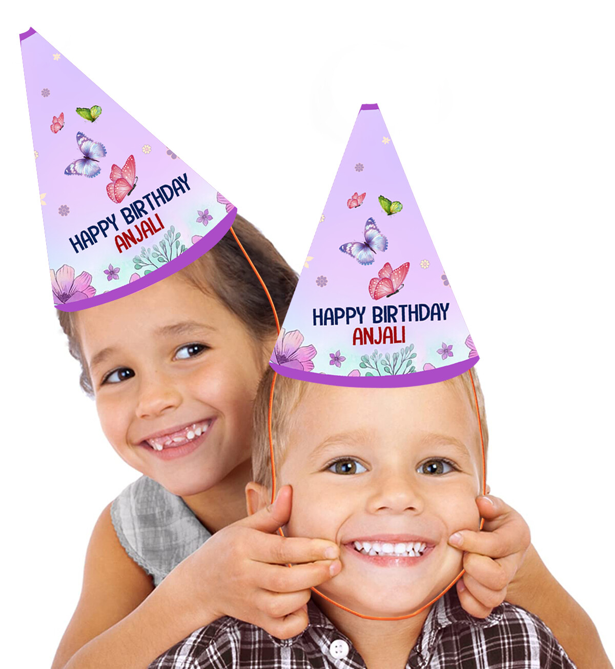 Butterfly Party Caps / Hats (10 Pcs)#2