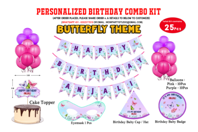 Butterfly Theme - Combo Kit 25Pcs