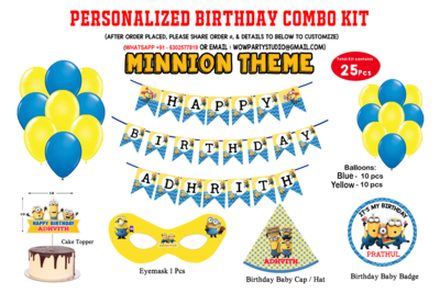 Minion Theme - Combo Kit 25Pcs
