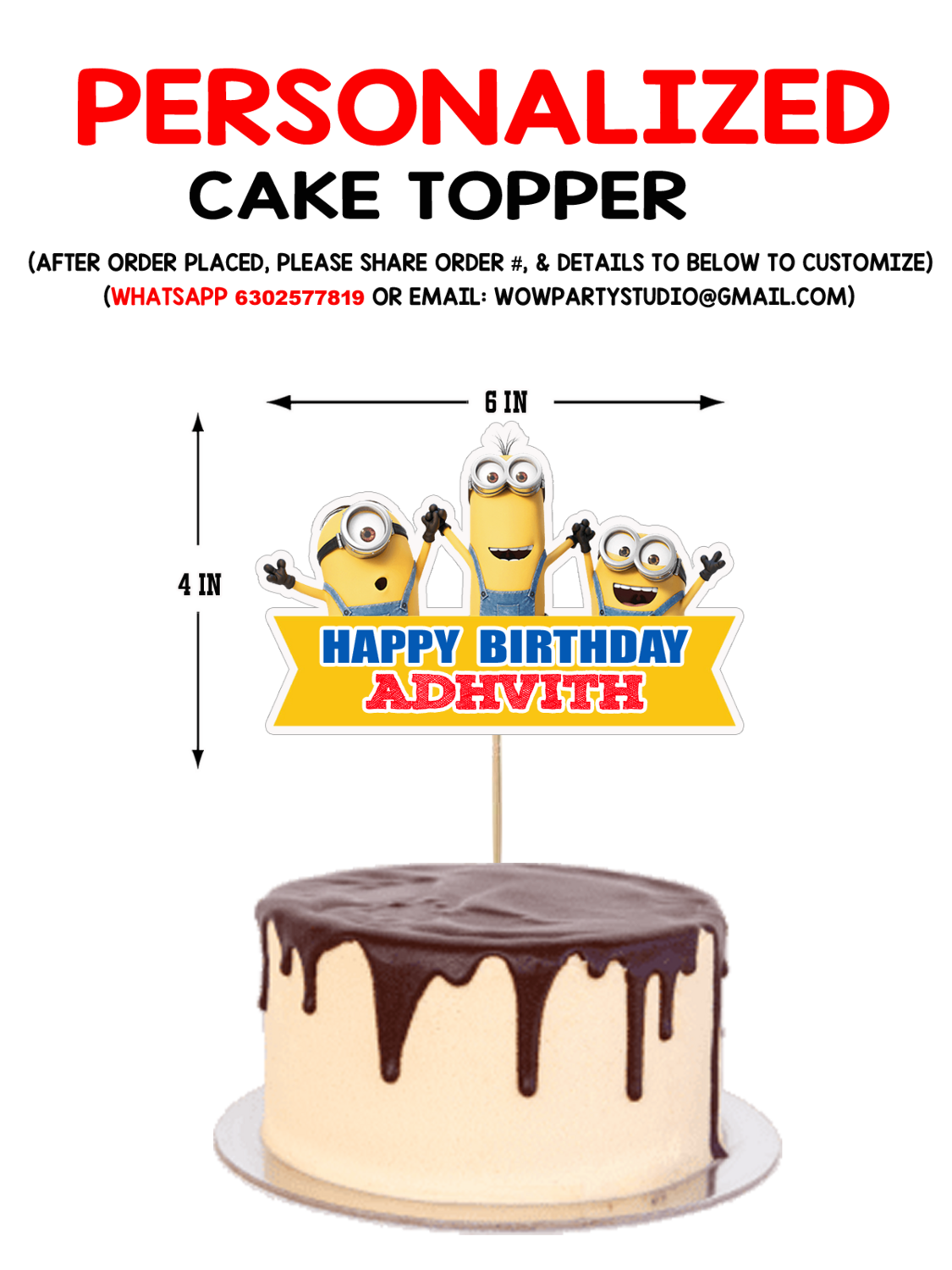 Minion - Cake Topper Combo