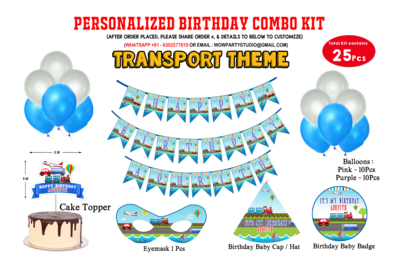 Transport Theme - Combo Kit 25Pcs