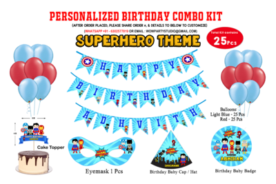 Super Hero Theme - Combo Kit 25Pcs