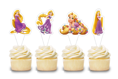 Rapunzel Theme Cupcake Shape Topper (20 Pcs)