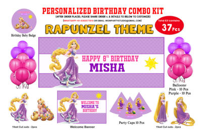 Rapunzel Theme - Combo Kit 37Pcs