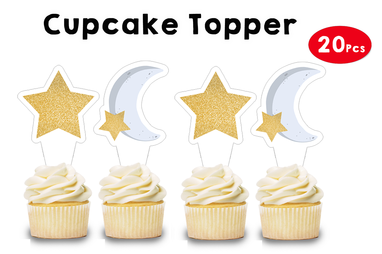 Twinkle Star- Boy Cupcake Topper (20 Pcs)