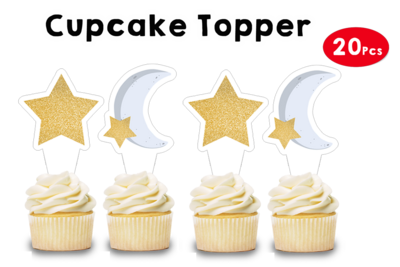 Twinkle Star- Boy Cupcake Topper (20 Pcs)