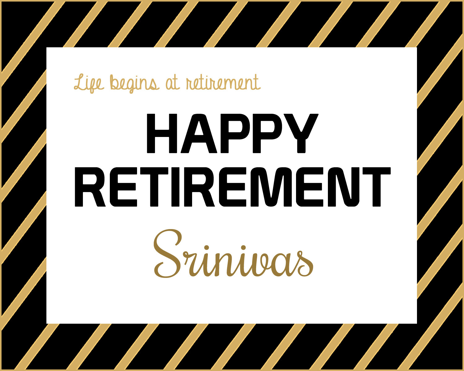 Retirement Background Banner (4ft x 5ft)