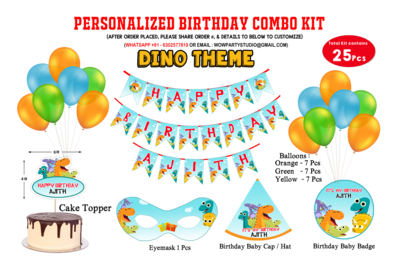 Dino Theme - Combo Kit 25Pcs