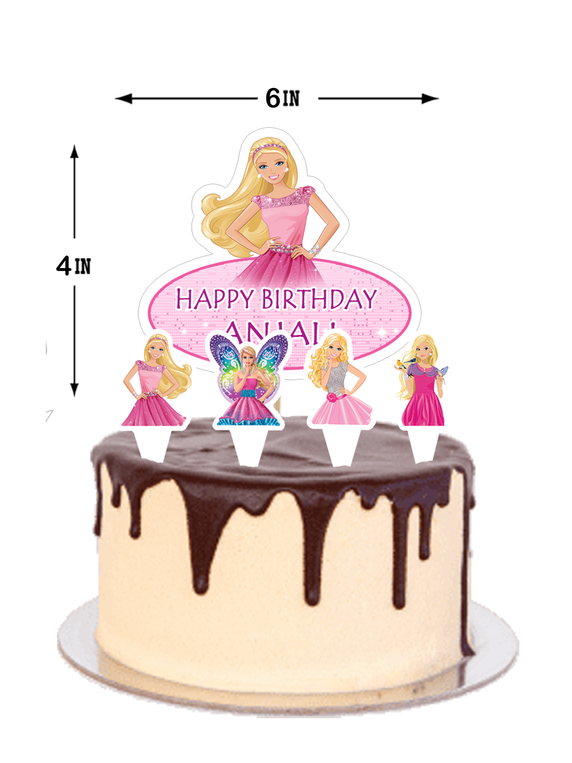 Barbie - Cake Topper Set 5Pcs