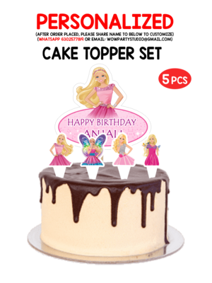 Barbie - Cake Topper Set 5Pcs