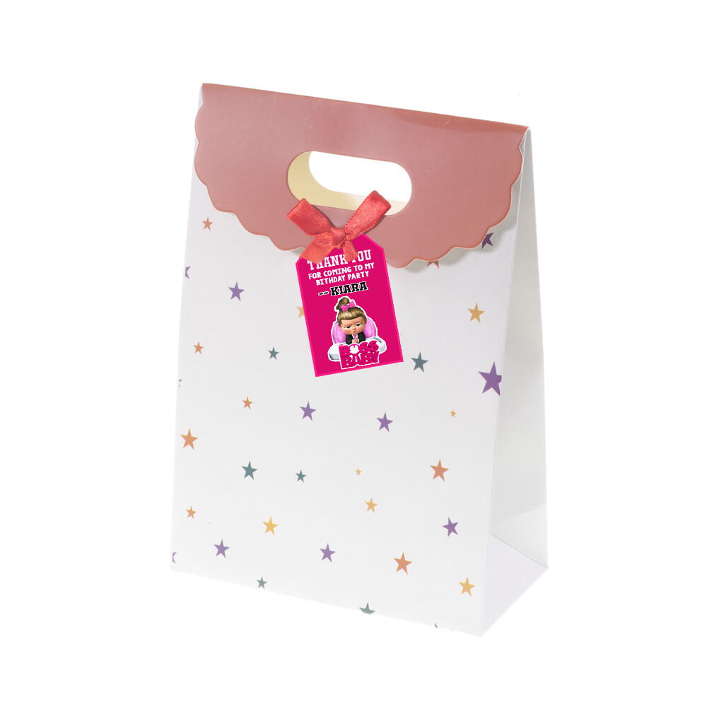 Boss Baby Girl Thank you Tags (24 Pcs)