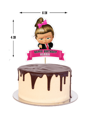 Boss Baby Girl - Cake Topper Combo