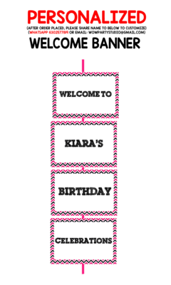 Boss Baby Girl - Door / Welcome Banner (3ft)