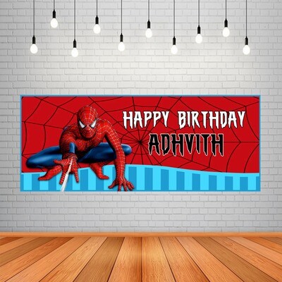 Spiderman Backdrop / Background Banner (2ft x 5ft)