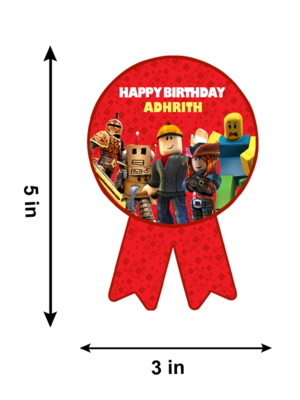 Roblox Theme Birthday Badges (10 Pcs)