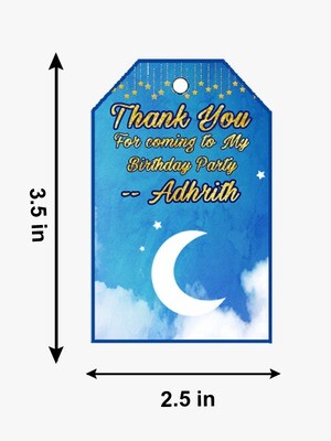 Twinkle Blue Thank you Tags (24 Pcs)