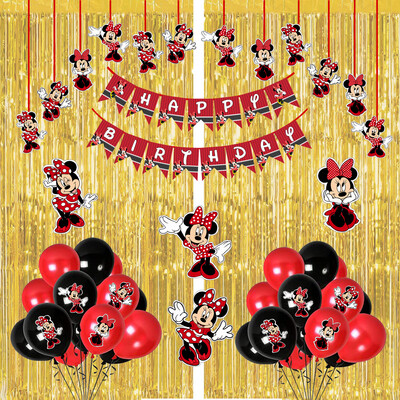 Minnie Mouse Theme - Combo Kit 47Pcs Red &amp; Gold (Non Personalized)