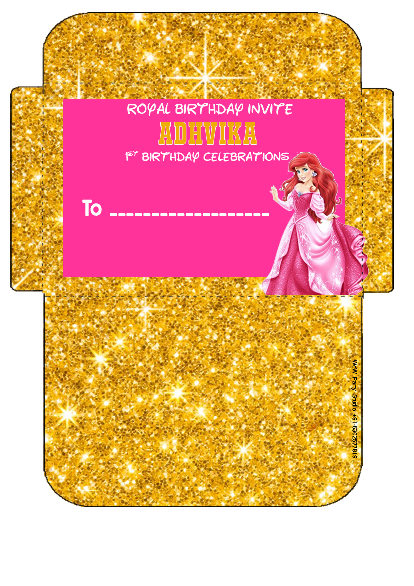 Royal Princess - Invitation Card Envelopes (16 Pcs)