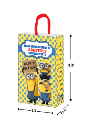 Minion Theme Gift Bag - Medium (10 Pcs)
