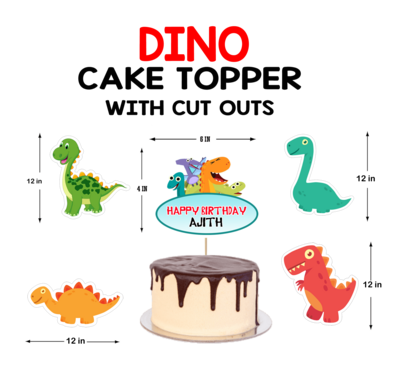 Dino - Cake Topper Combo