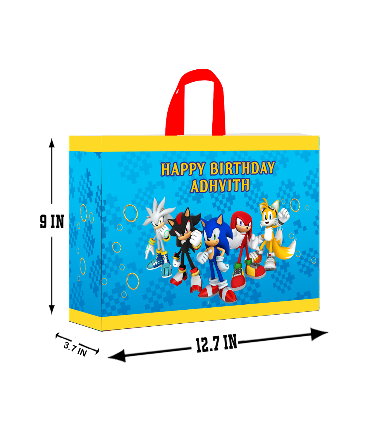 Sonic Theme Gift Bag - Large (10 Pcs)
