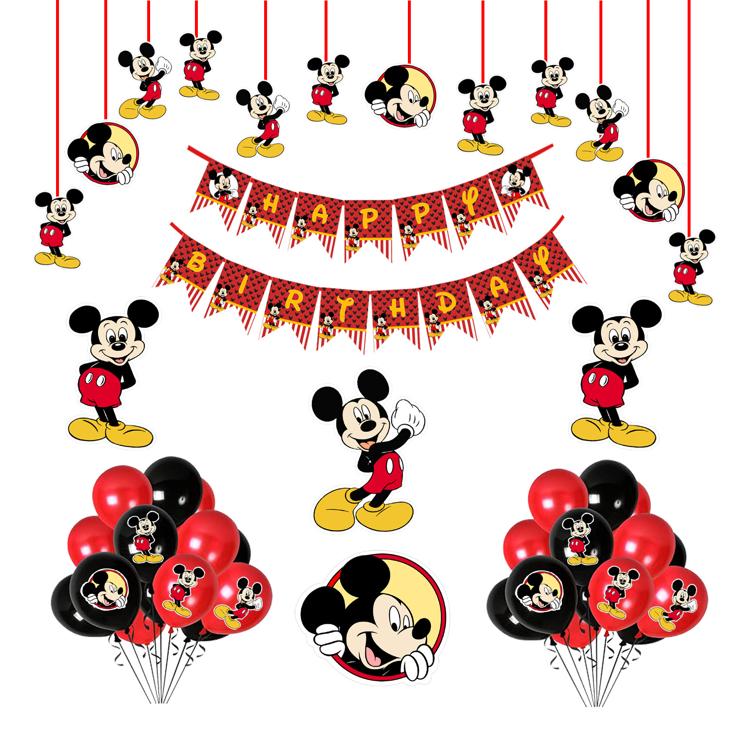 Mickey Theme - Combo Kit 45Pcs (Non Personalized)