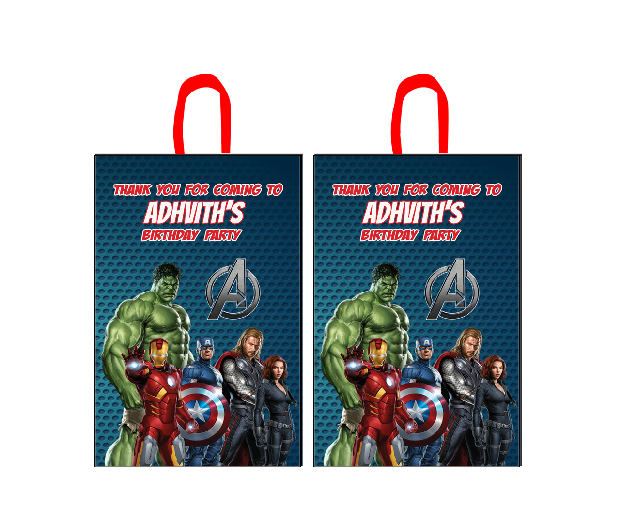 Avengers Theme Gift Bag - Medium (10 Pcs)