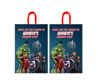 Avengers Theme Gift Bag - Medium (10 Pcs)