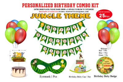 Jungle Theme - Combo Kit 25Pcs