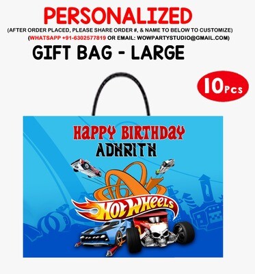 Hot Wheels Gift Bag - Large (10 Pcs)