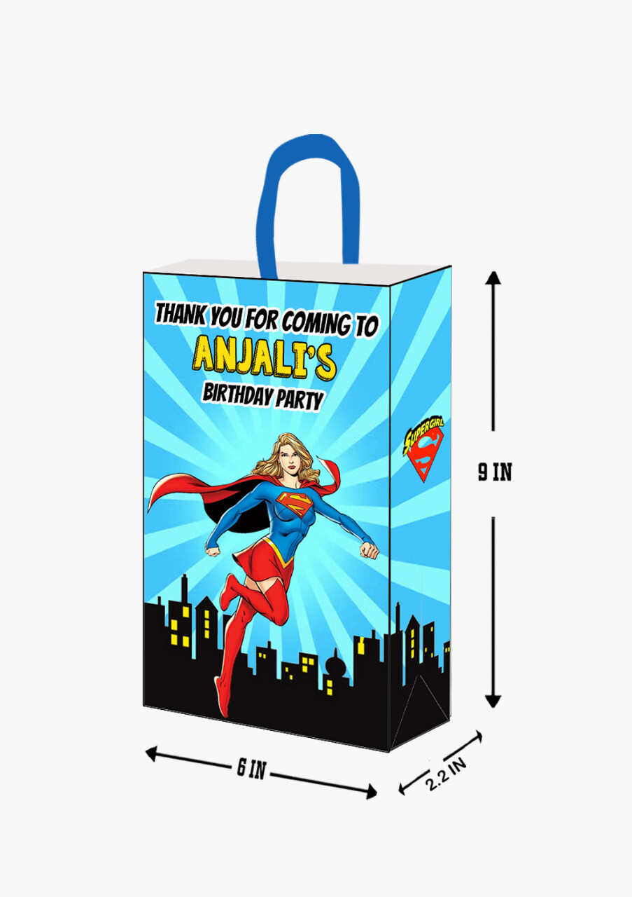 Super Girl Gift Bag - Medium (10 Pcs)