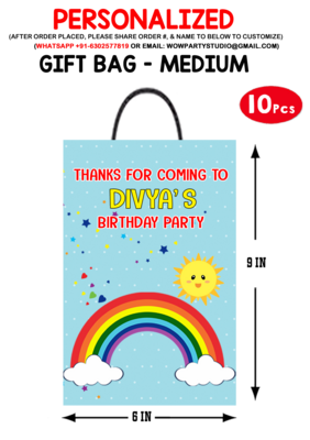 Rainbow Gift Bag - Medium (10 Pcs)