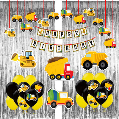 Construction Theme - Combo Kit 47Pcs Silver (Non Personalized)