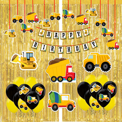Construction Theme - Combo Kit 47Pcs Gold (Non Personalized)