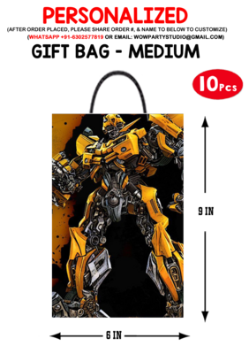 Transformers BumbleBee Gift Bag - Medium (10 Pcs)