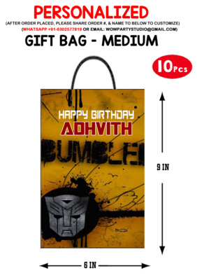 Transformers BumbleBee Gift Bag - Medium (10 Pcs)
