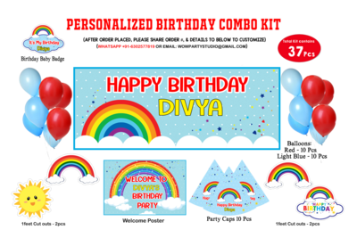 Rainbow Theme - Combo Kit 37Pcs