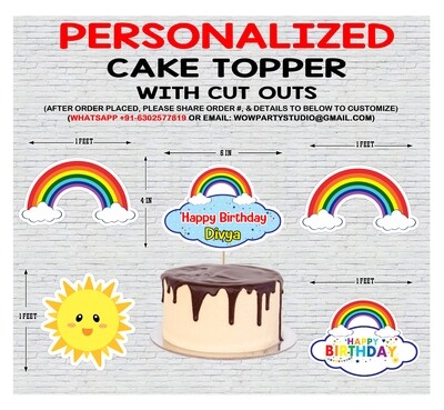 Rainbow - Cake Topper Combo