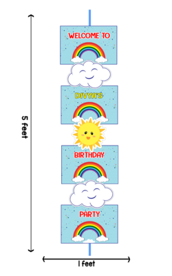 Rainbow - Door / Welcome Banner (5ft)