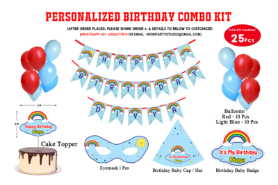 Rainbow  Theme - Combo Kit 25Pcs